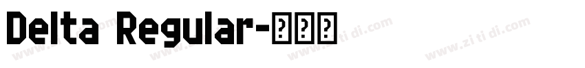 Delta Regular字体转换